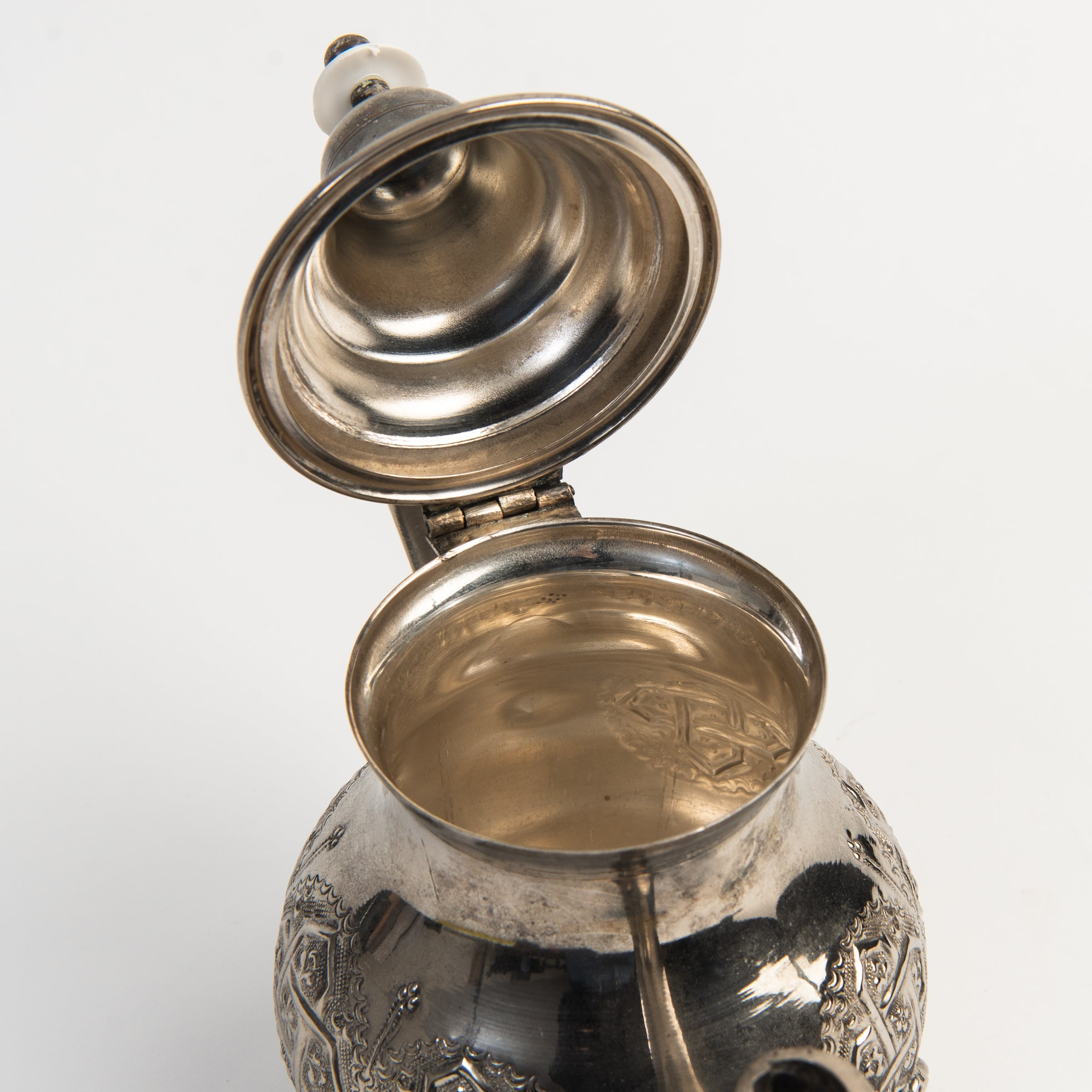 Vintage Maill Chort Tea Pot on a white background at Addison West