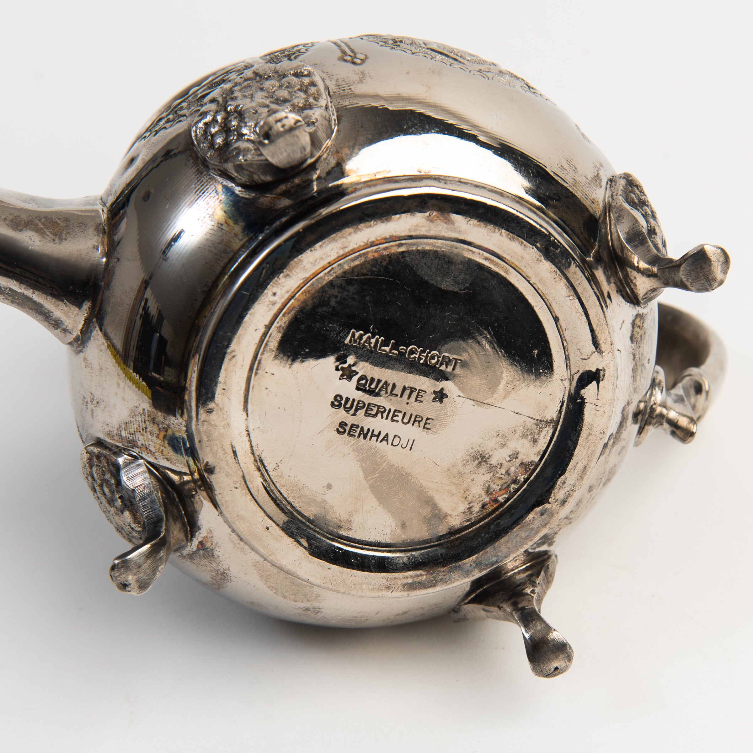 Vintage Maill Chort Tea Pot on a white background at Addison West