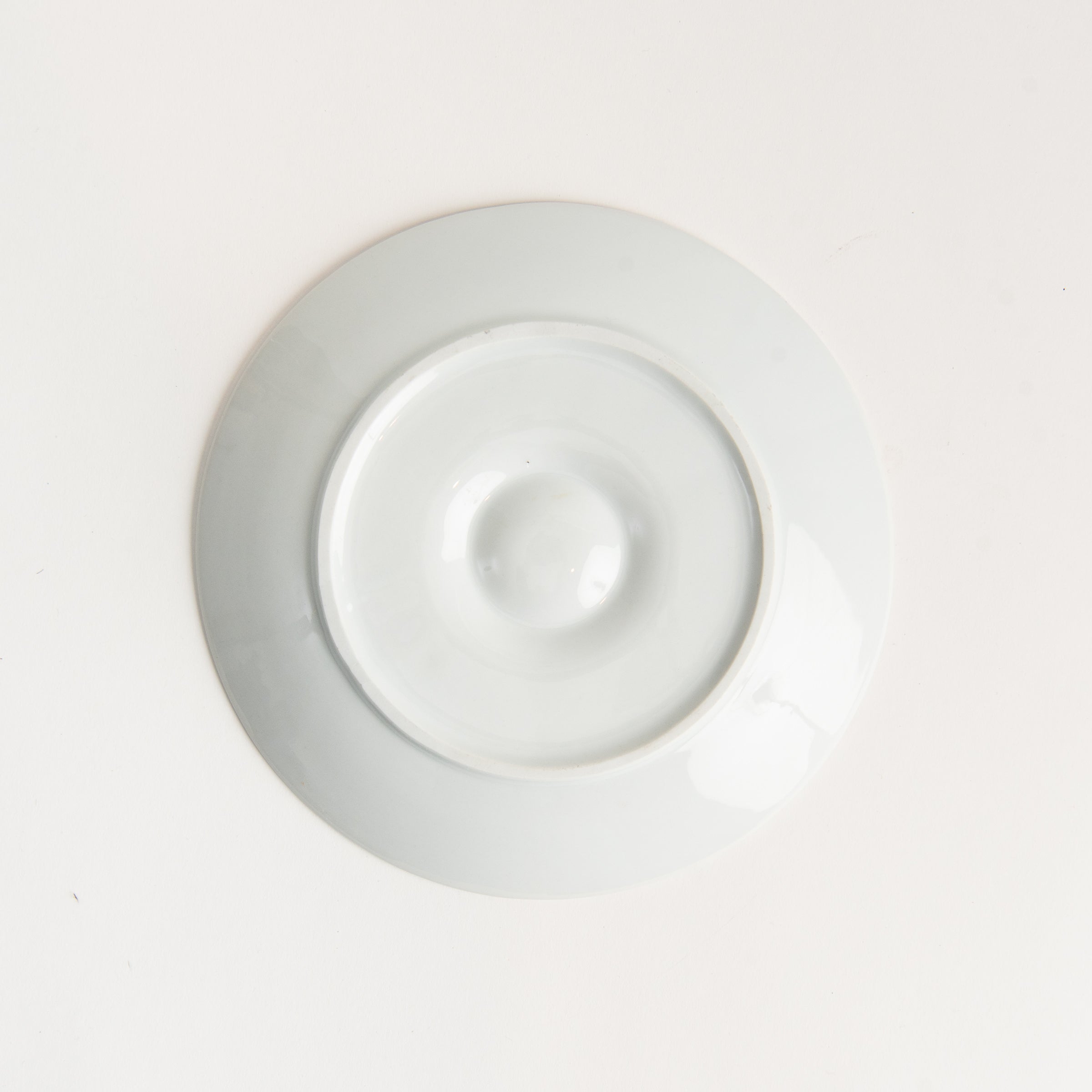 Vintage White Oyster Plate on a white background at Addison West