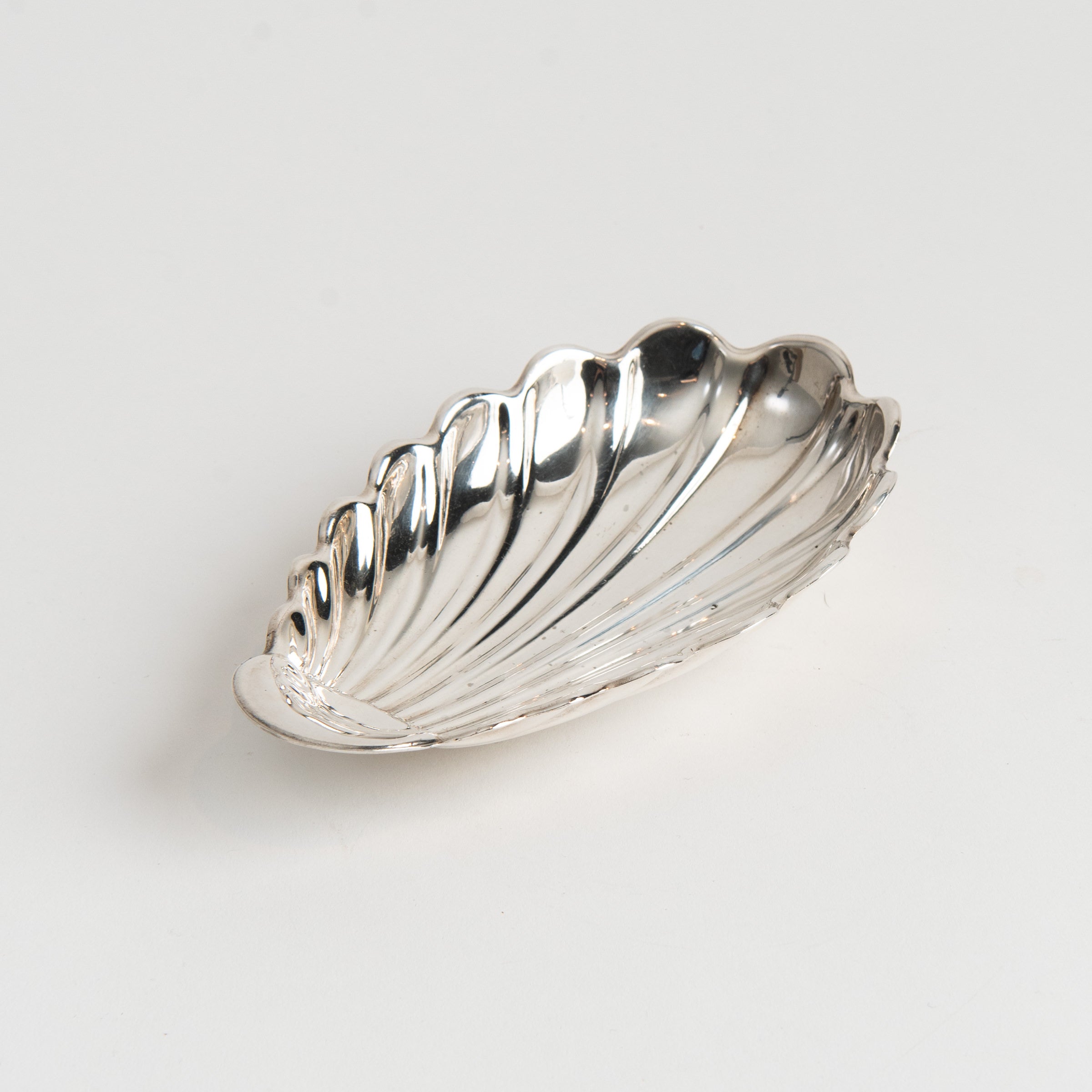 French Silver Shell Tray on a white background at Addison West