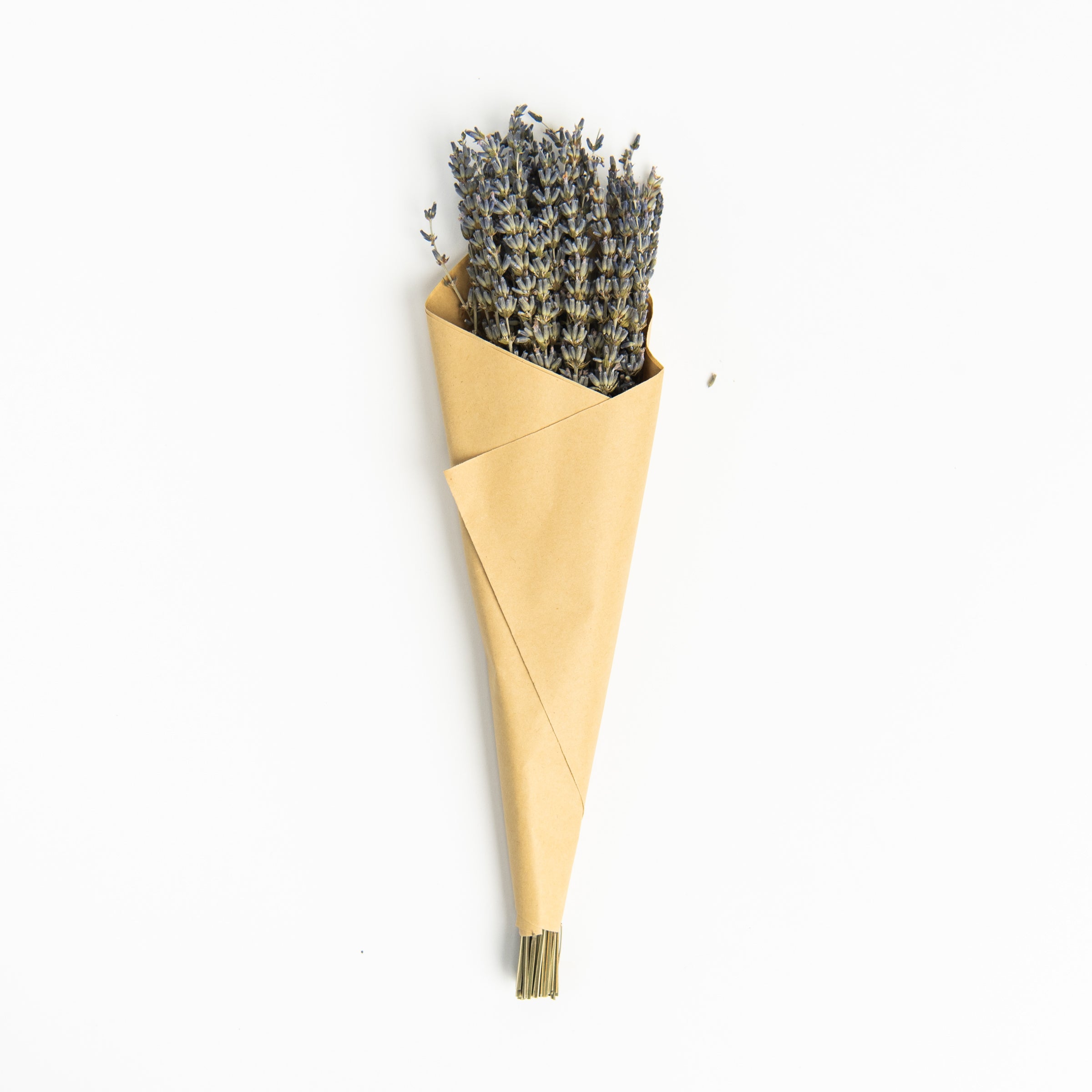 Organic Dried Lavender Bouquet on a white background at Addison West