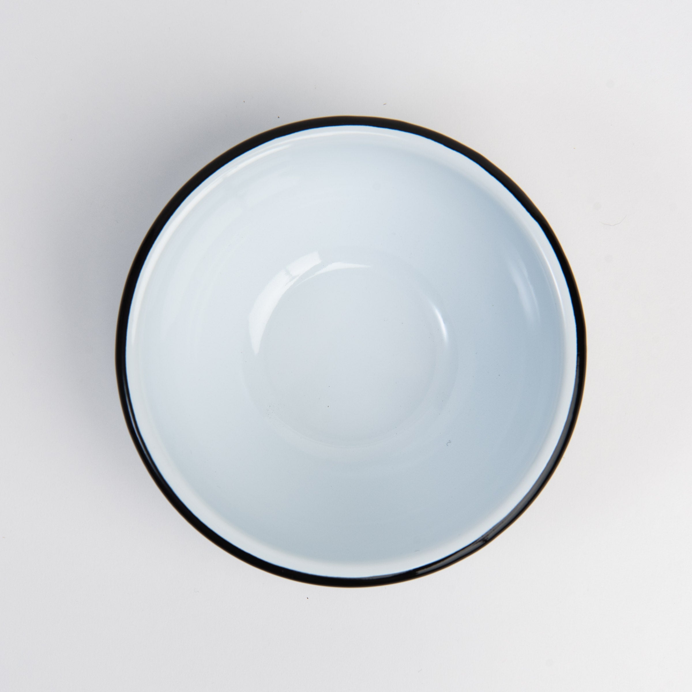 Vintage Enamelware Cereal Bowl on a white background at Addison West