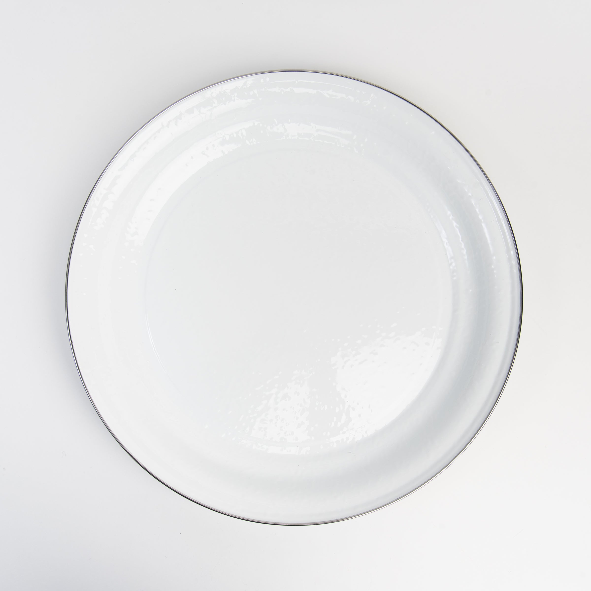 White Enamelware Tray on a white background at Addison West