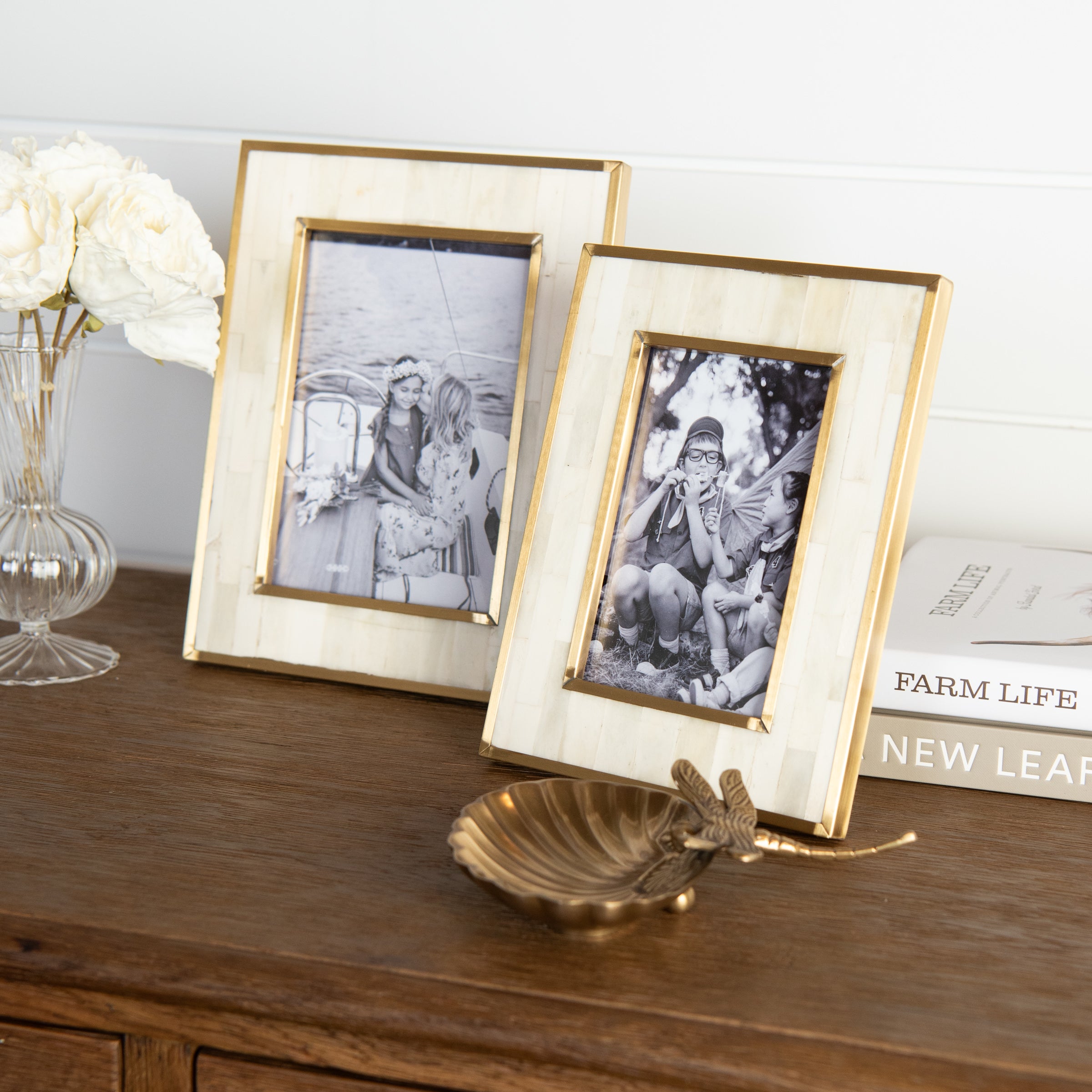 Saint Honore Picture Frame on a table at Addison West