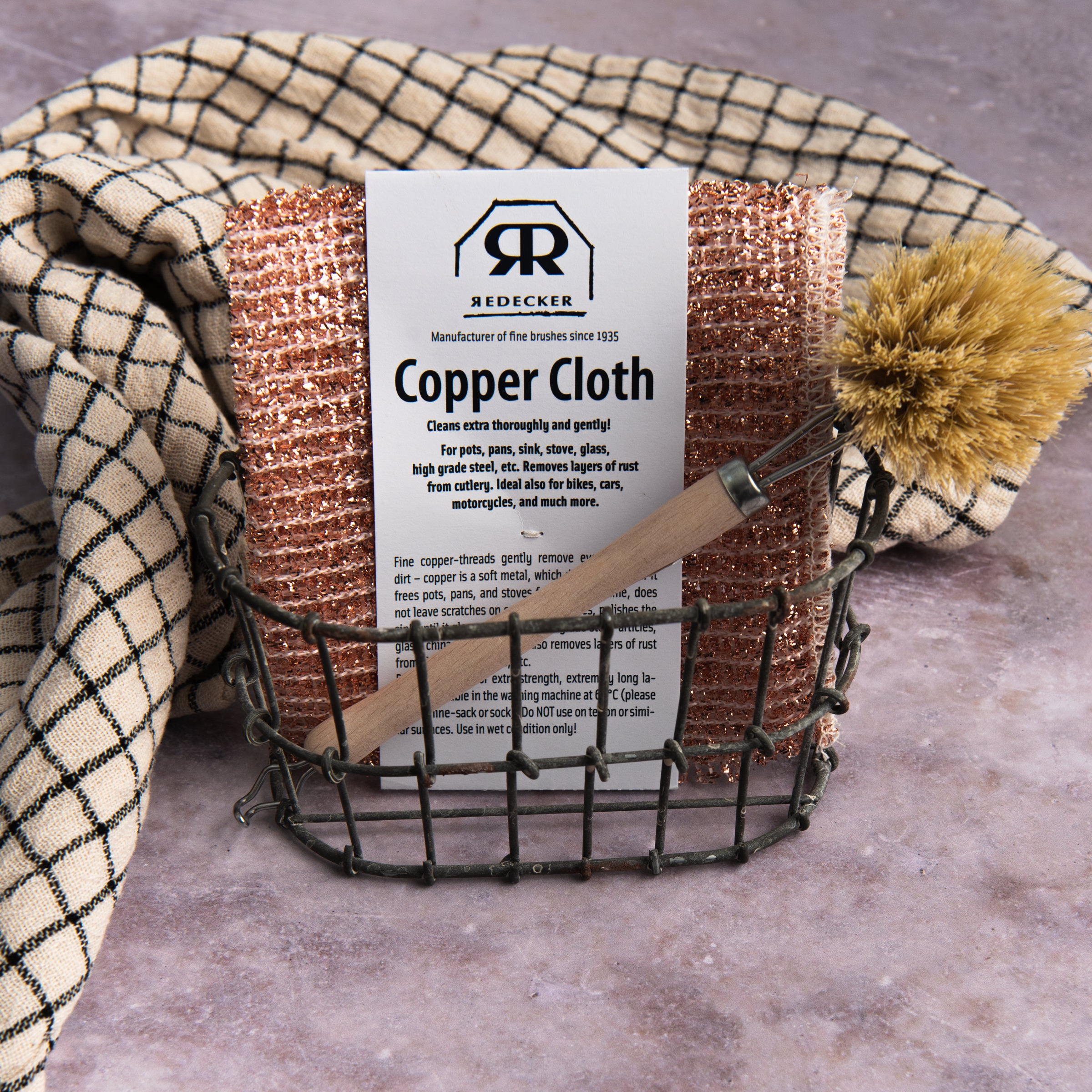 Redecker Copper Clothes, Set of 2 on a table at Addison West