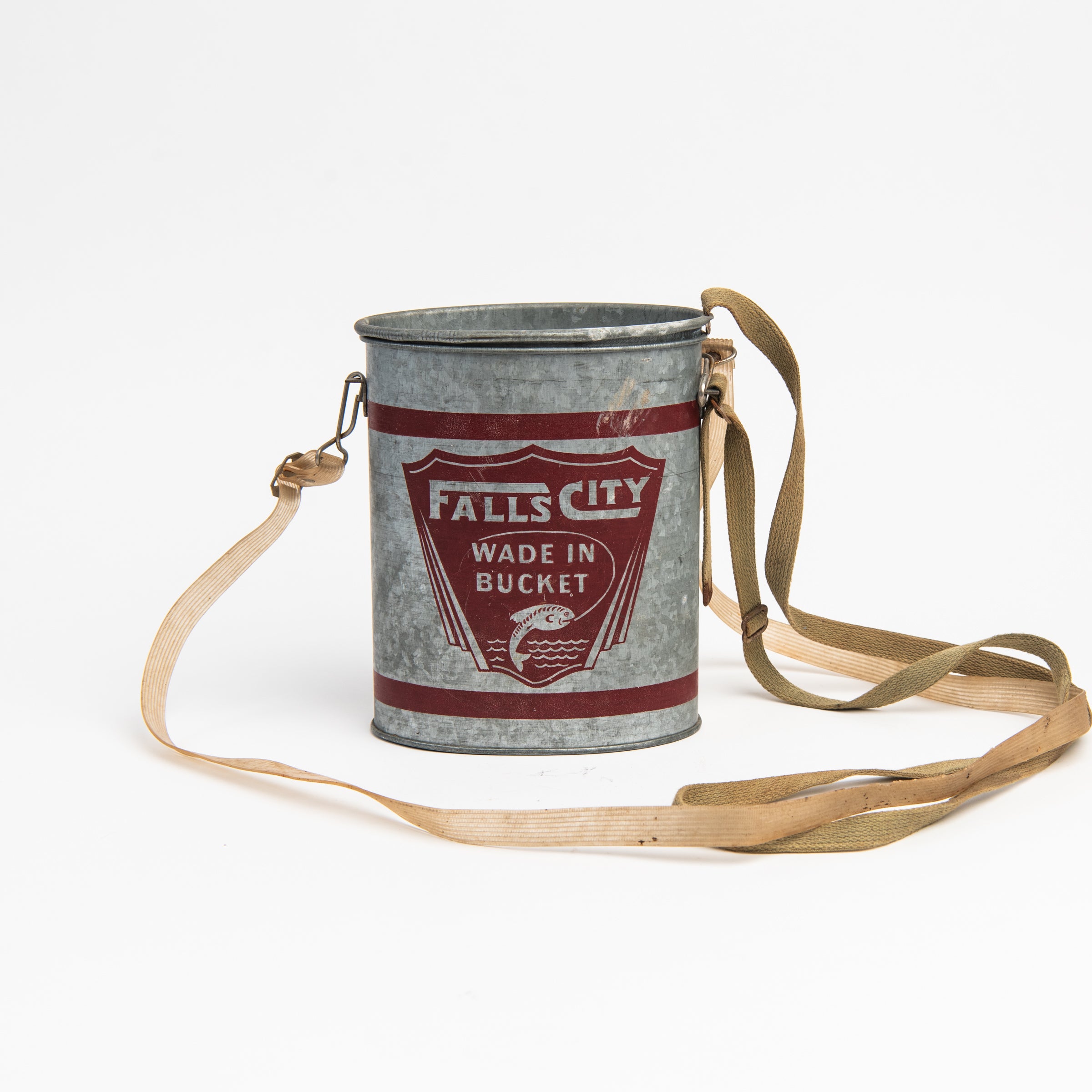 Vintage Oval Minnow Bucket on a white background at Addison West