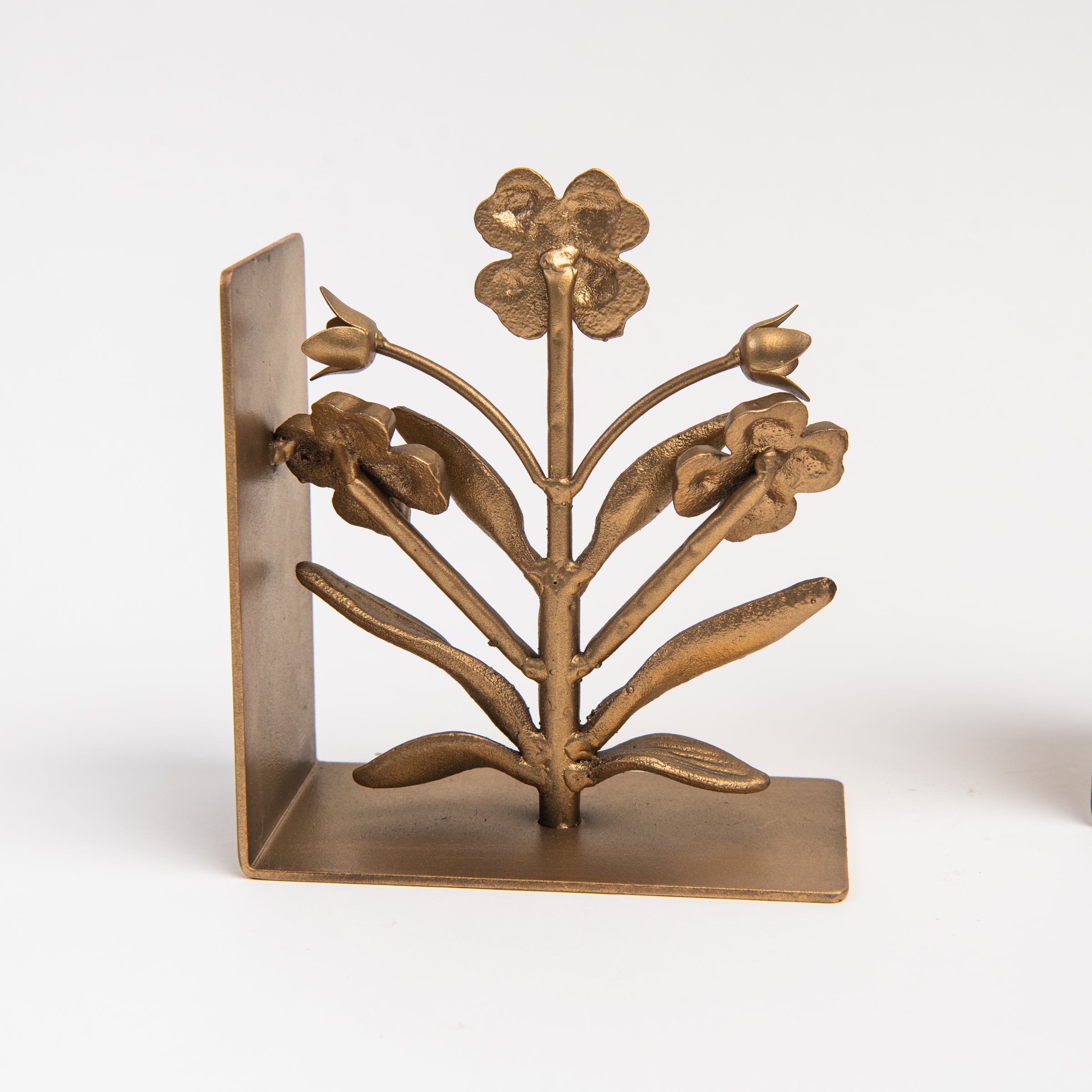 Flora Cast Iron Bookends on a white background at Addison West