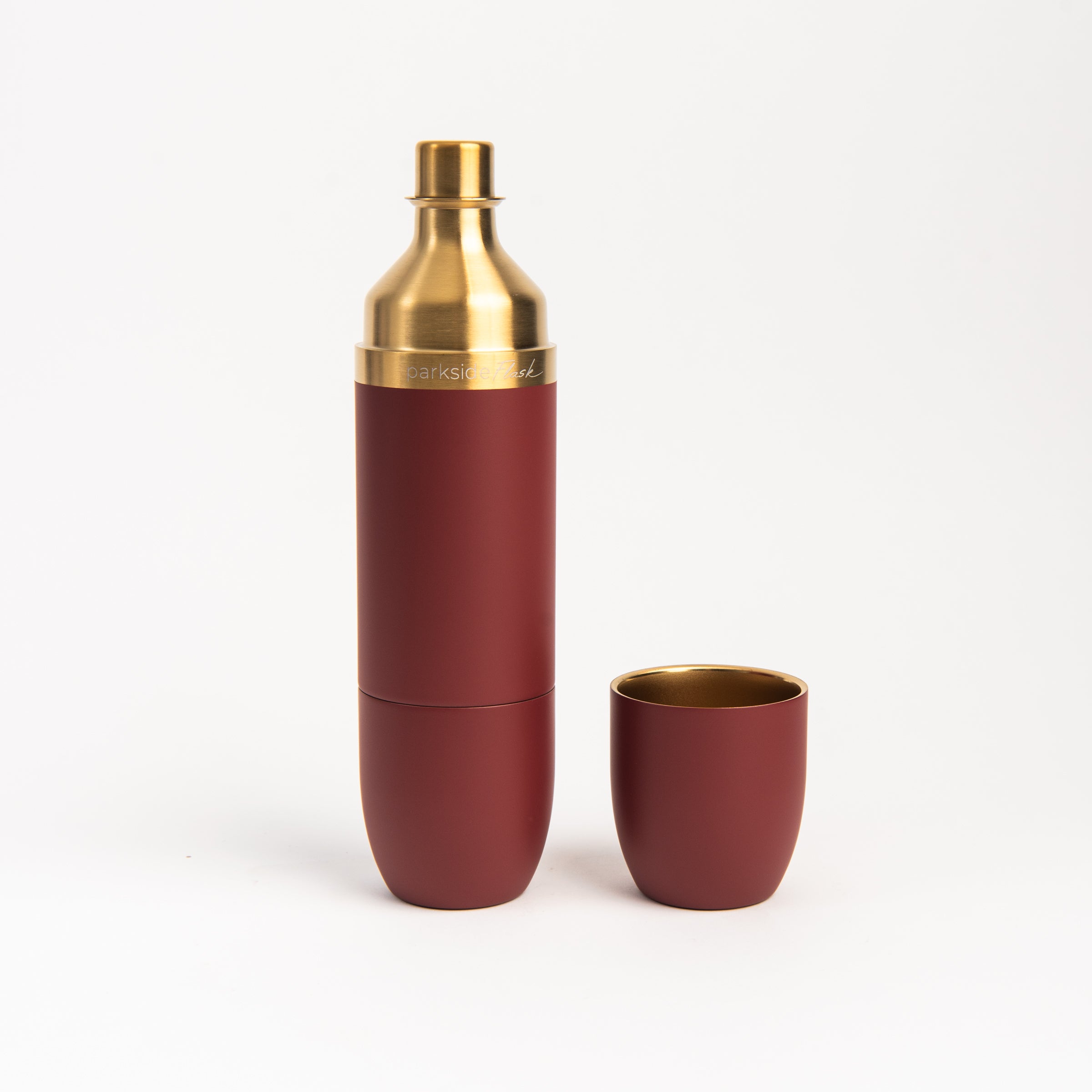 High Camp Parkside Flask Sundown Edition in Rosso on a white background at Addison West