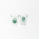 Vermont VT Trees Shot Glass on a white background