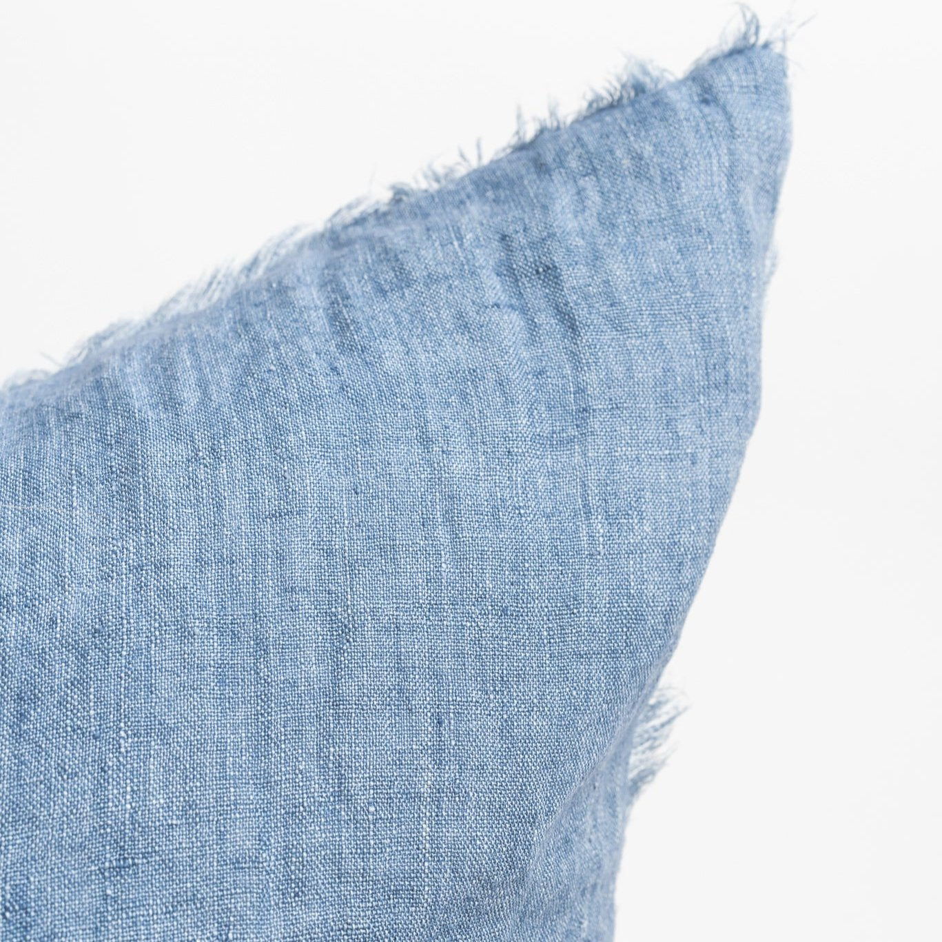 Lina Linen Pillow in Arctic Blue - Addison West