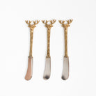 Stag Head Butter Knife on a white background at Addison West