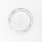 Pressed Glass Scalloped Plate on a white background at Addison West