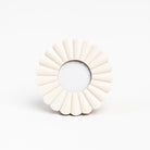 Scalloped Round Picture Frame on a white background at Addison West
