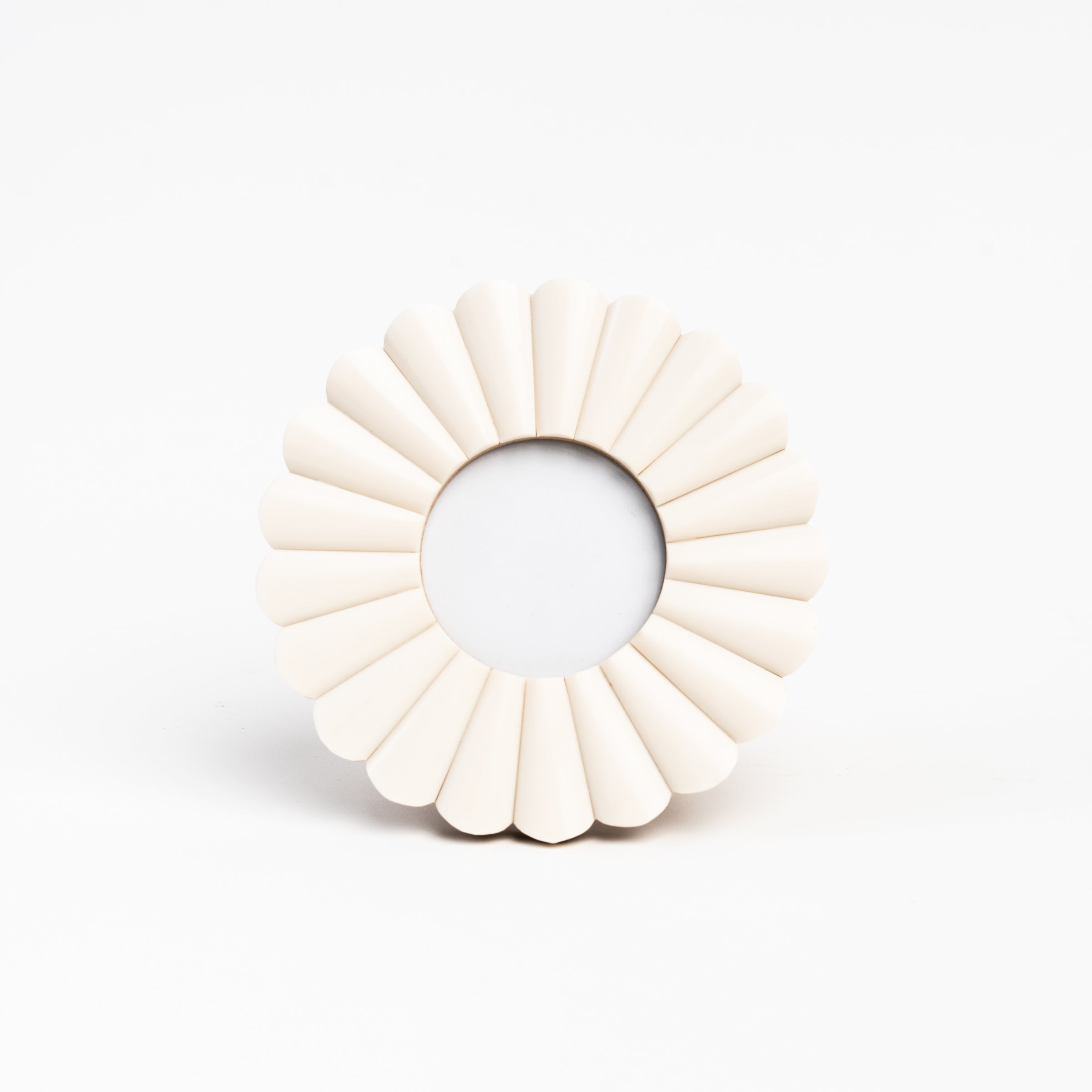 Scalloped Round Picture Frame on a white background at Addison West