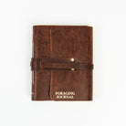 Leather Vermont Made Foraging Journal on a white background at Addison West