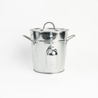 Galvanized Metal Ice Bucket on a white background at Addison West