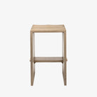 Mercana Aida rectangular counter stool on a white background