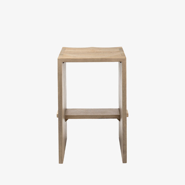 Mercana Aida rectangular counter stool on a white background