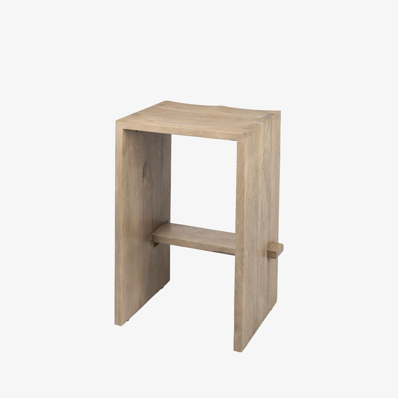 Mercana Aida rectangular counter stool on a white background