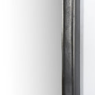 Close up of Amber Lewis x Four Hands Patz Mantel Mirror in Black Antique on a white background at Addison West