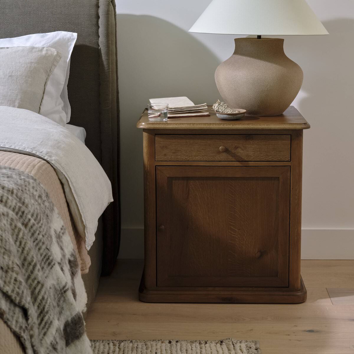 Amber Lewis x Four Hands Poppy Nightstand in Saddle Brown – Addison West