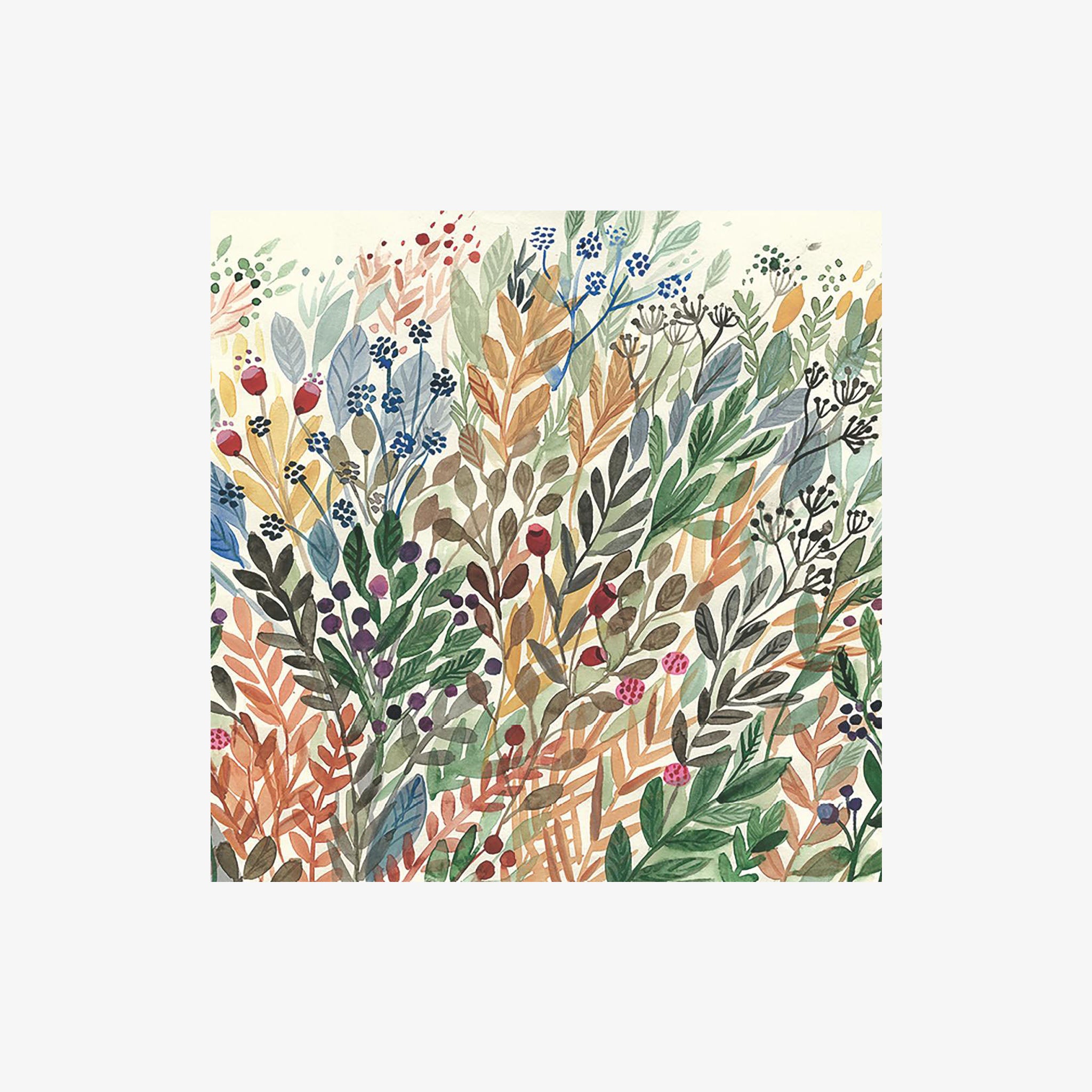 Colorful floral pattern on a white background