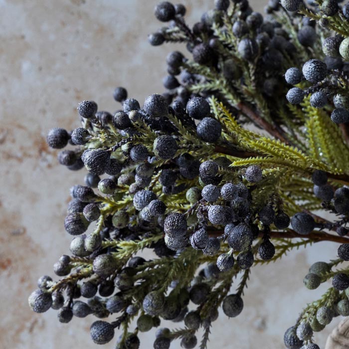 Abigail Ahern Faux Brunia Berry on a grey background at Addison West