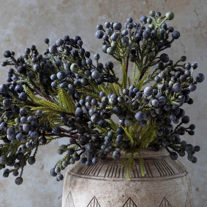 Abigail Ahern Faux Brunia Berry on a grey background at Addison West