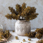 Abigail Ahern Faux Sorghum Stem in Umber on a grey background at Addison West