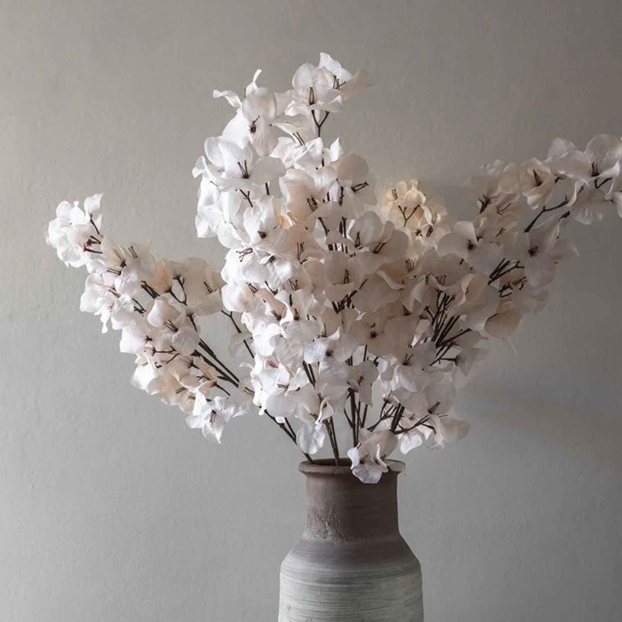 Abigail Ahern Faux Bougainvillea in Blush on a grey background at Addison West