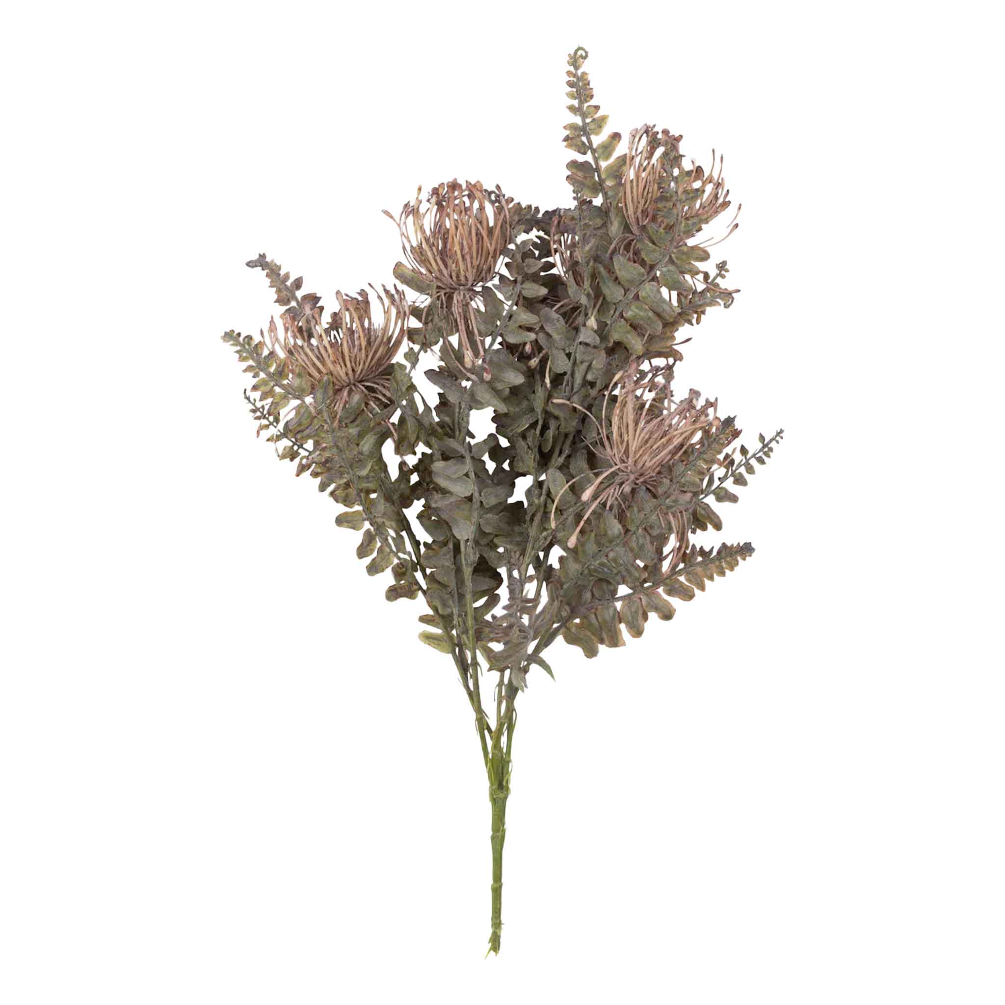 Abigail Ahern Faux Florals Leucospermum Bush on a white background at Addison West