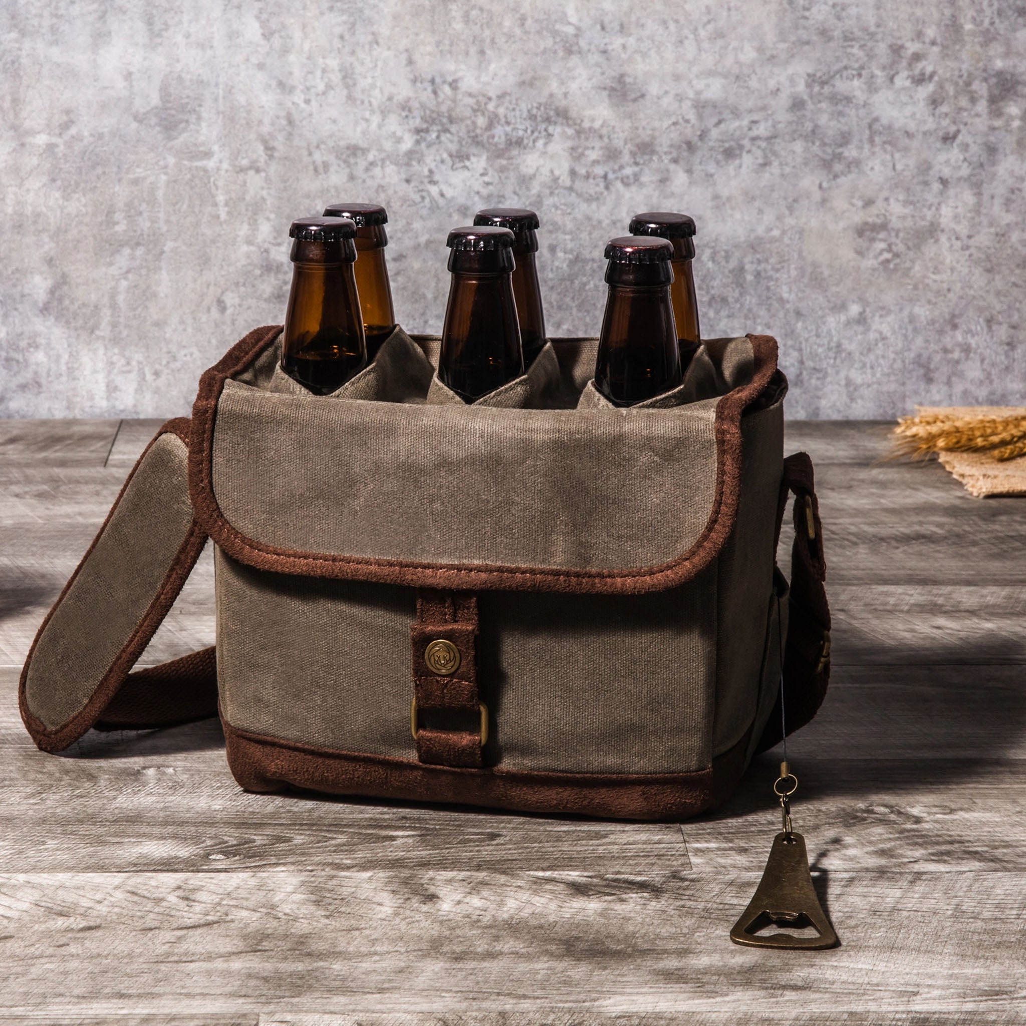 Beer Caddy Cooler Tote with Opener - Addison West