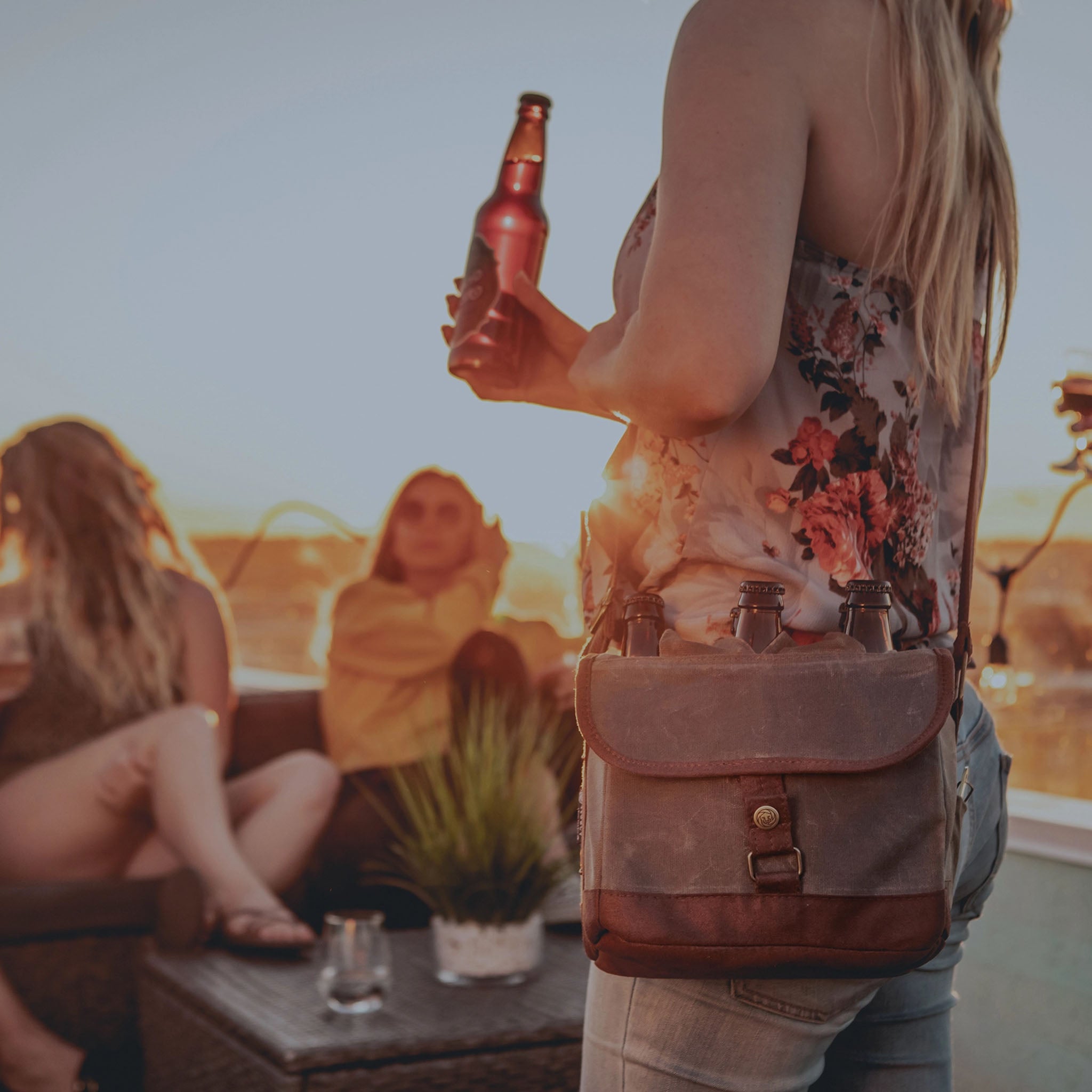 Beer Caddy Cooler Tote with Opener - Addison West