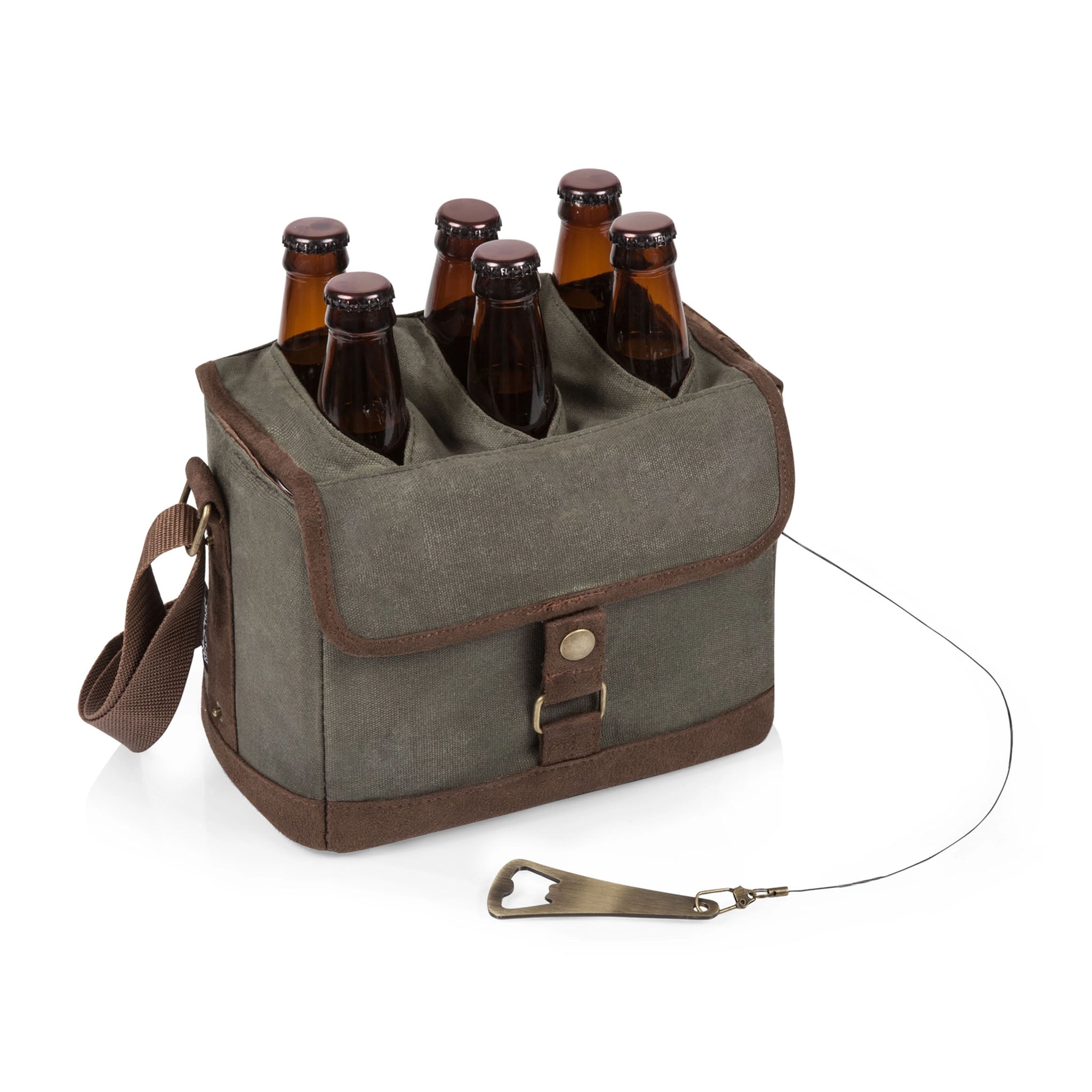 Beer Caddy Cooler Tote with Opener - Addison West