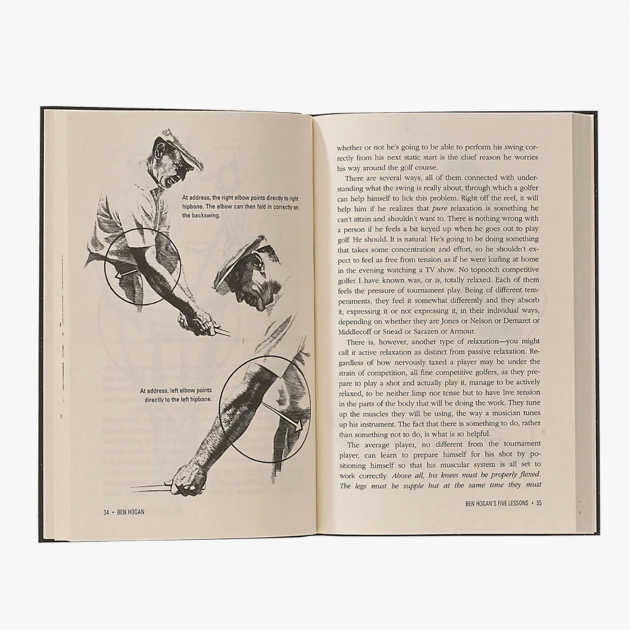 Ben Hogan's 5 Golf Lessons - Leather Bound Version - Addison West