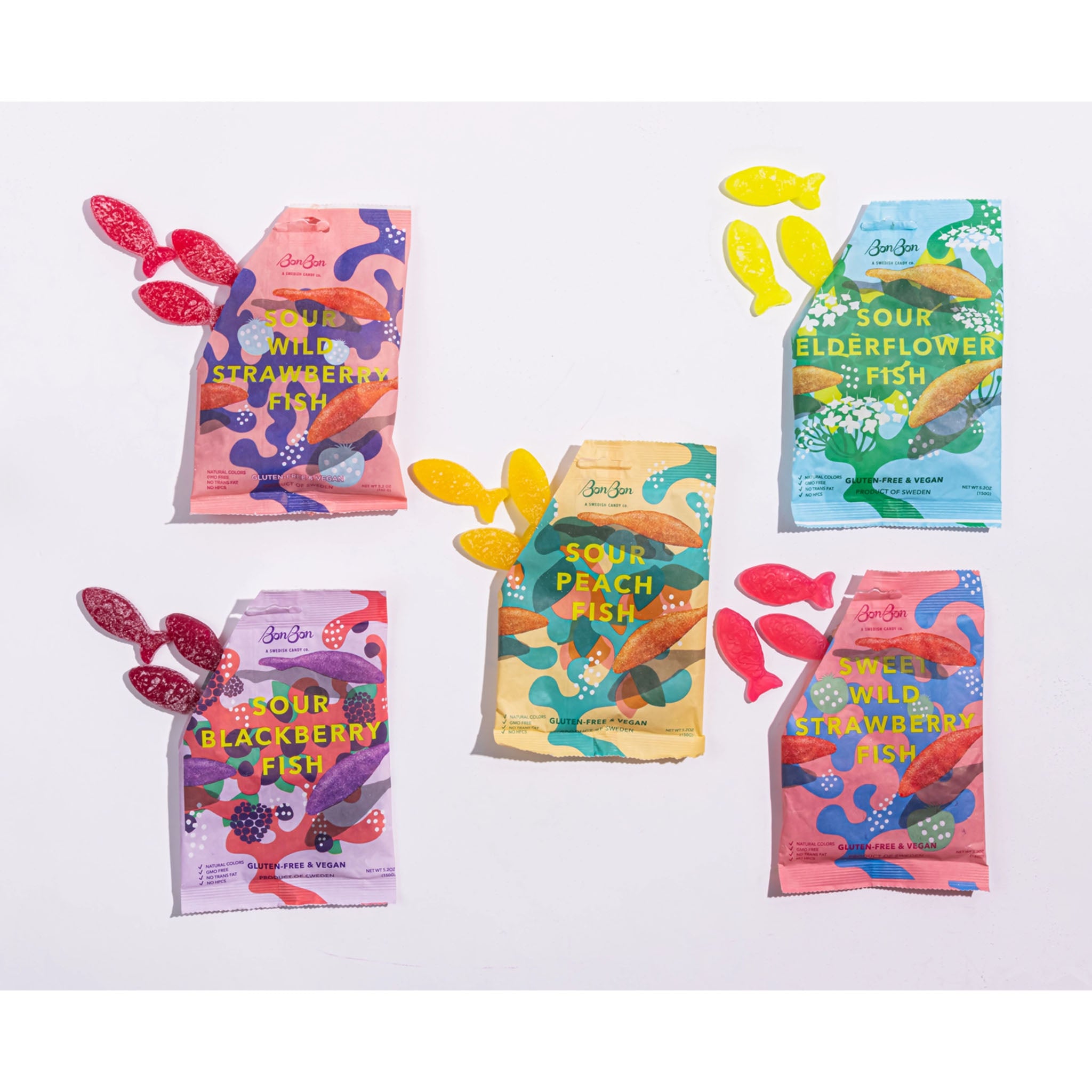 Bon Bon Swedish Fish in Sour Strawberry - Addison West