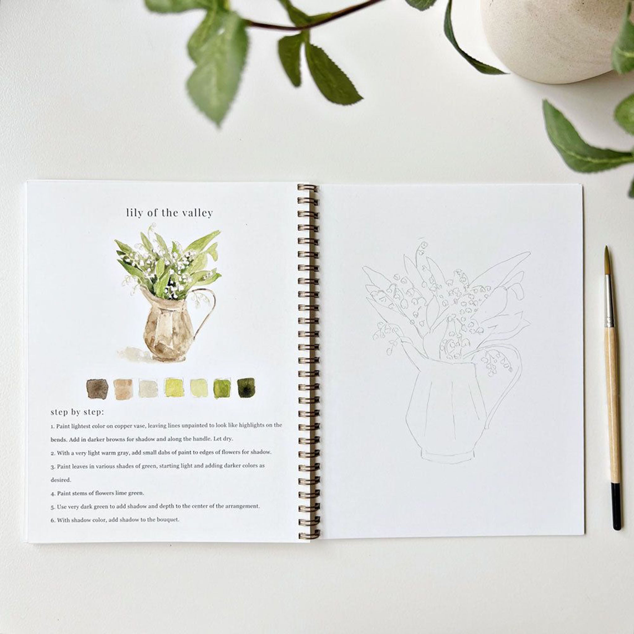 Bouquets Watercolor Workbook - Addison West