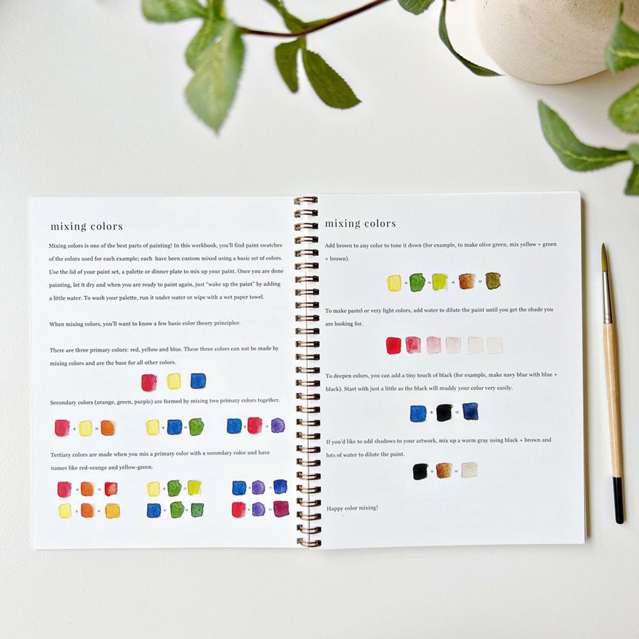 Bouquets Watercolor Workbook - Addison West