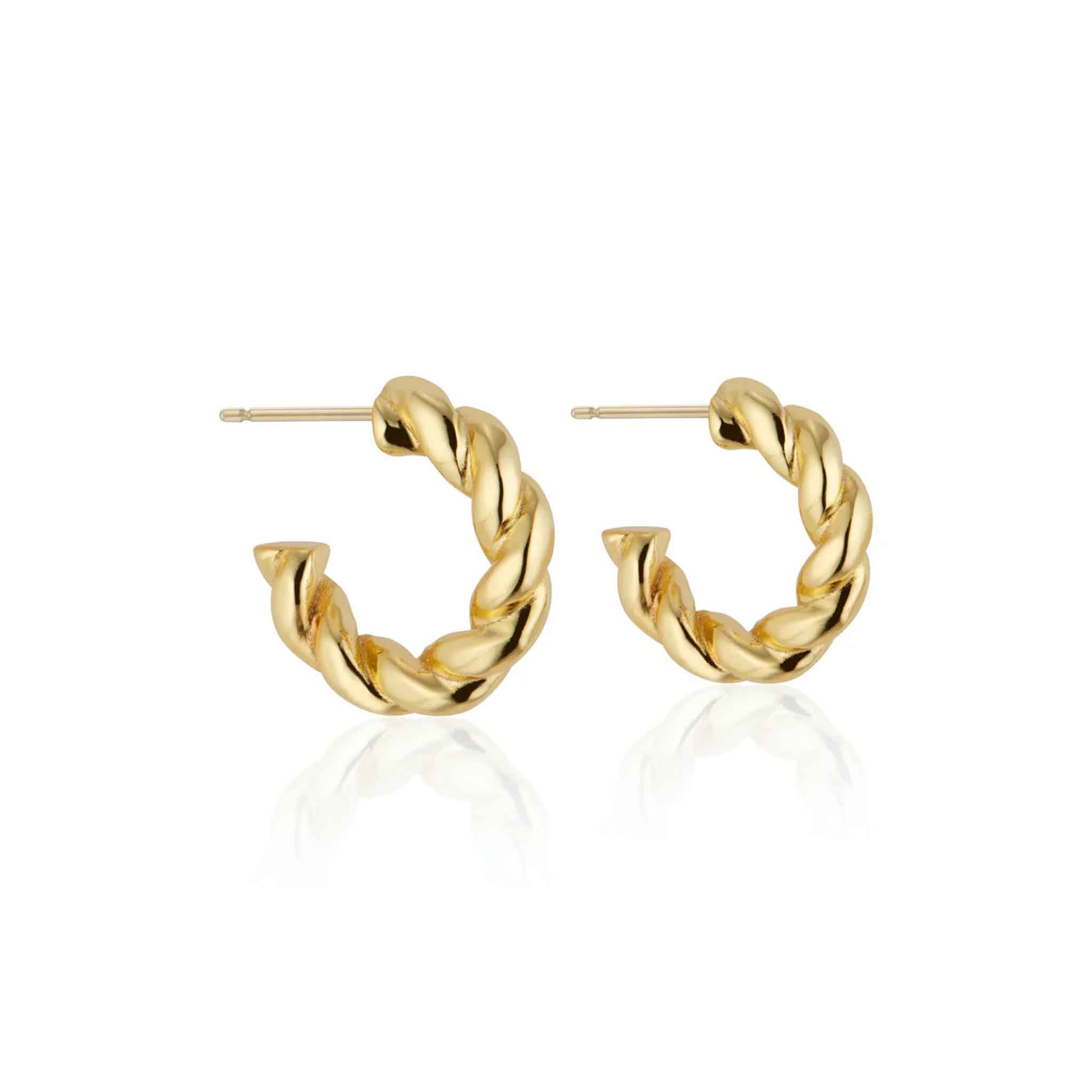 Elli Parr Braided Hoops on a white background at Addison West