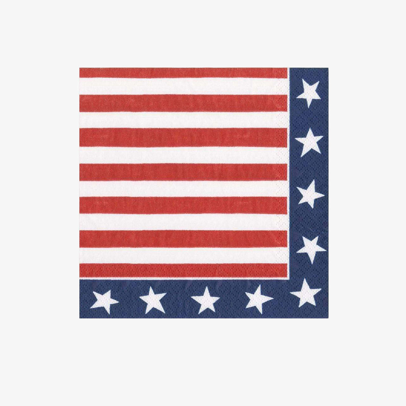 Caspari Red, White & Blue Lunch Napkins - Addison West