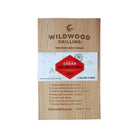 Wildwood cedar grilling blanks on a white background