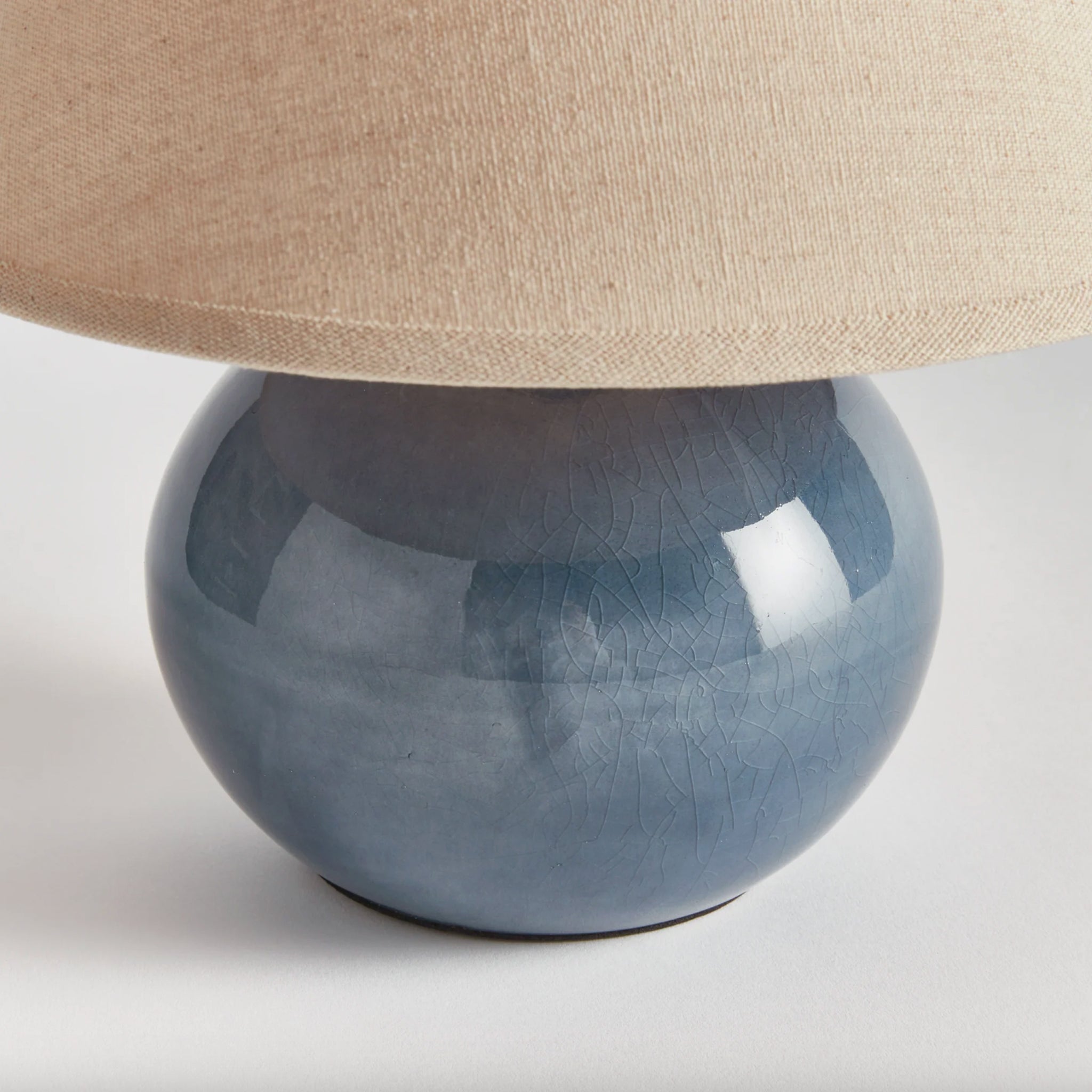 Charlie Mini Lamp in Blue on a white background at Addison West