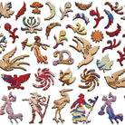 Liberty Puzzle Chrysanthemums wooden puzzle pieces on a white background at Addison West