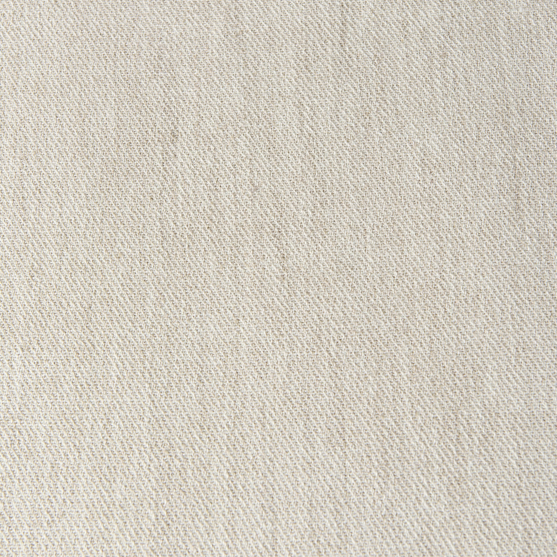 Close up of fabric of Clara Light Brown Wood W/ Cream Fabric Seat and Cane Back Armless Dining Chair