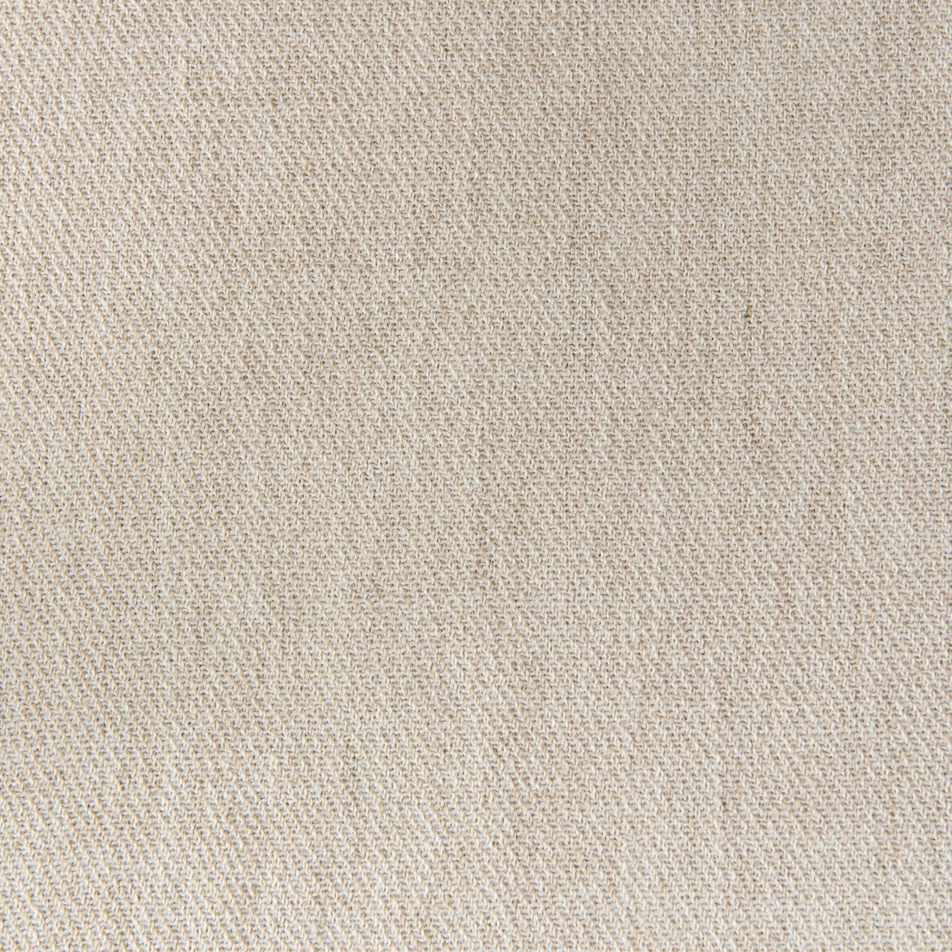 Close up of fabric of Clara Light Brown Wood W/ Cream Fabric Seat and Cane Back Dining Chair