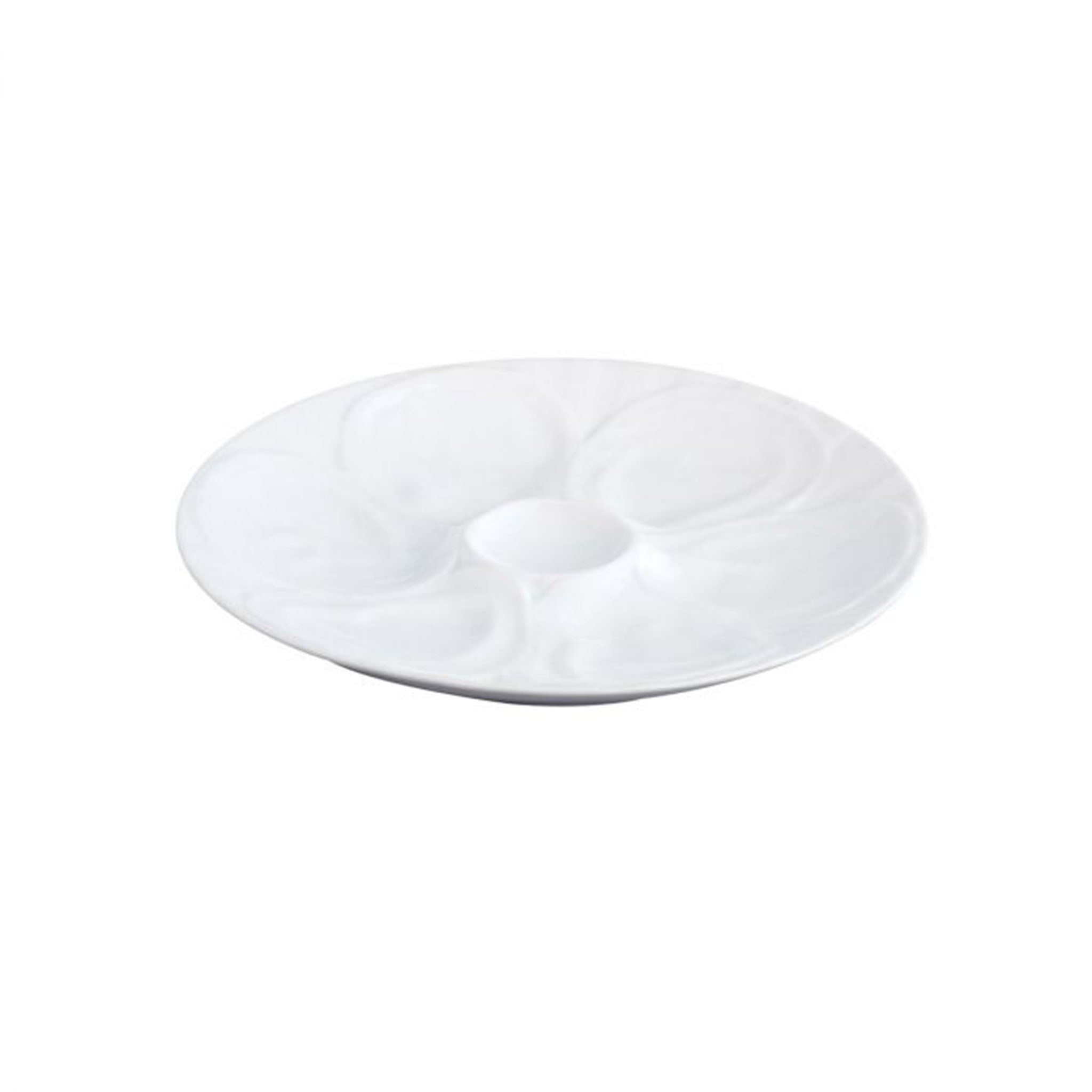 White Porcelain Oyster Plate - Addison West