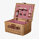 Classic Wine and Cheese Wicker Picnic Basket - Addison West