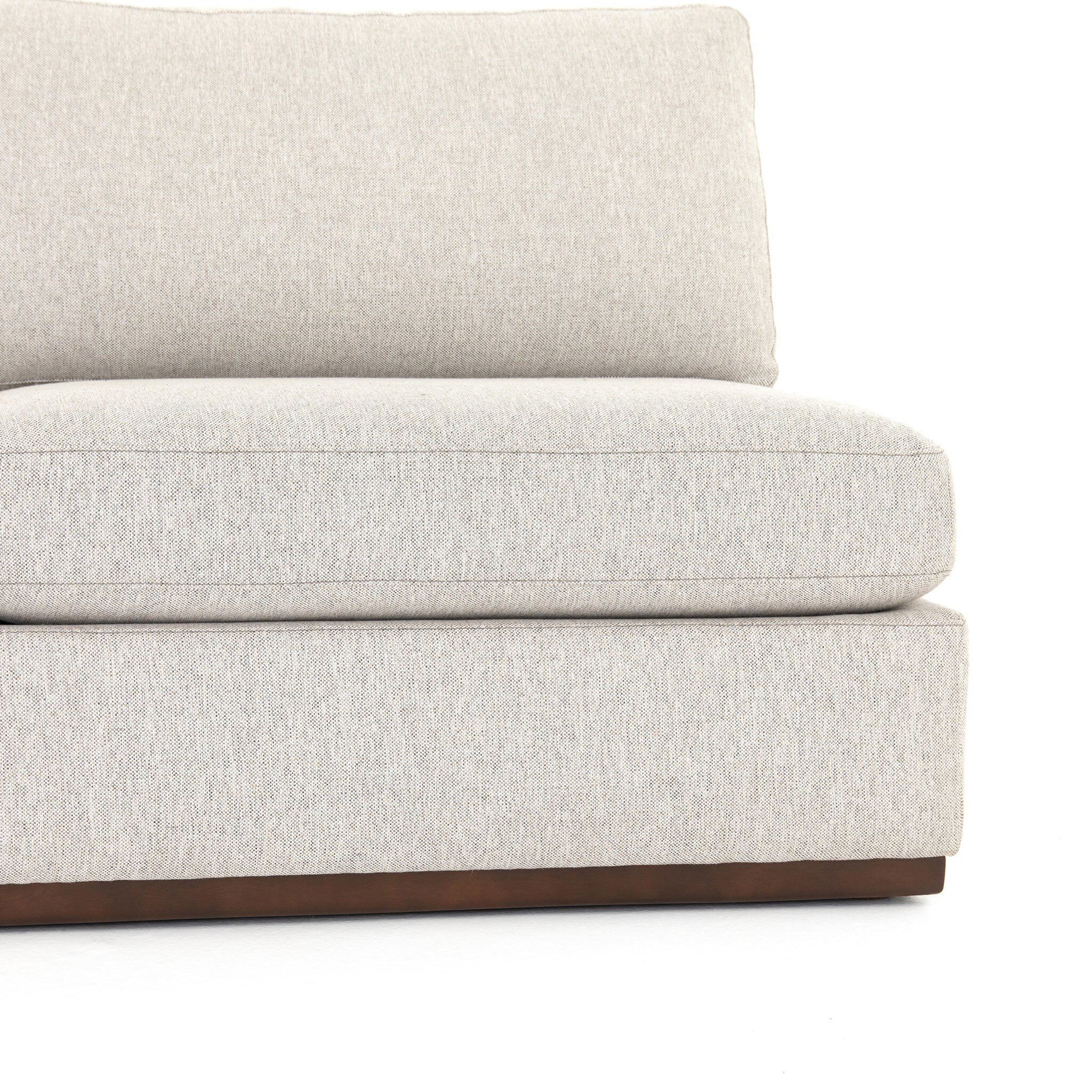 Four Hands Colt 2-Piece Sectional in Aldred Silver with Right Chaise - Addison West