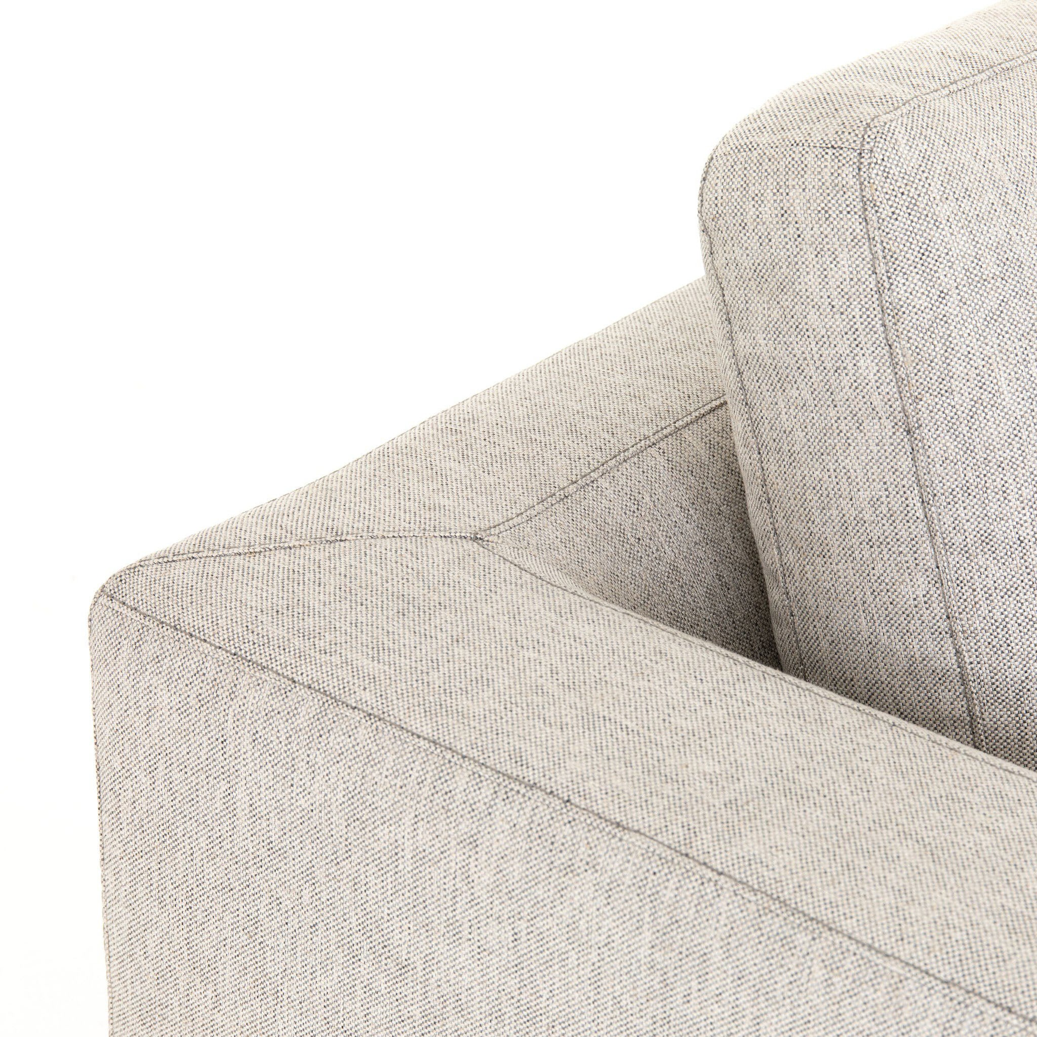 Four Hands Colt 2-Piece Sectional in Aldred Silver with Right Chaise - Addison West