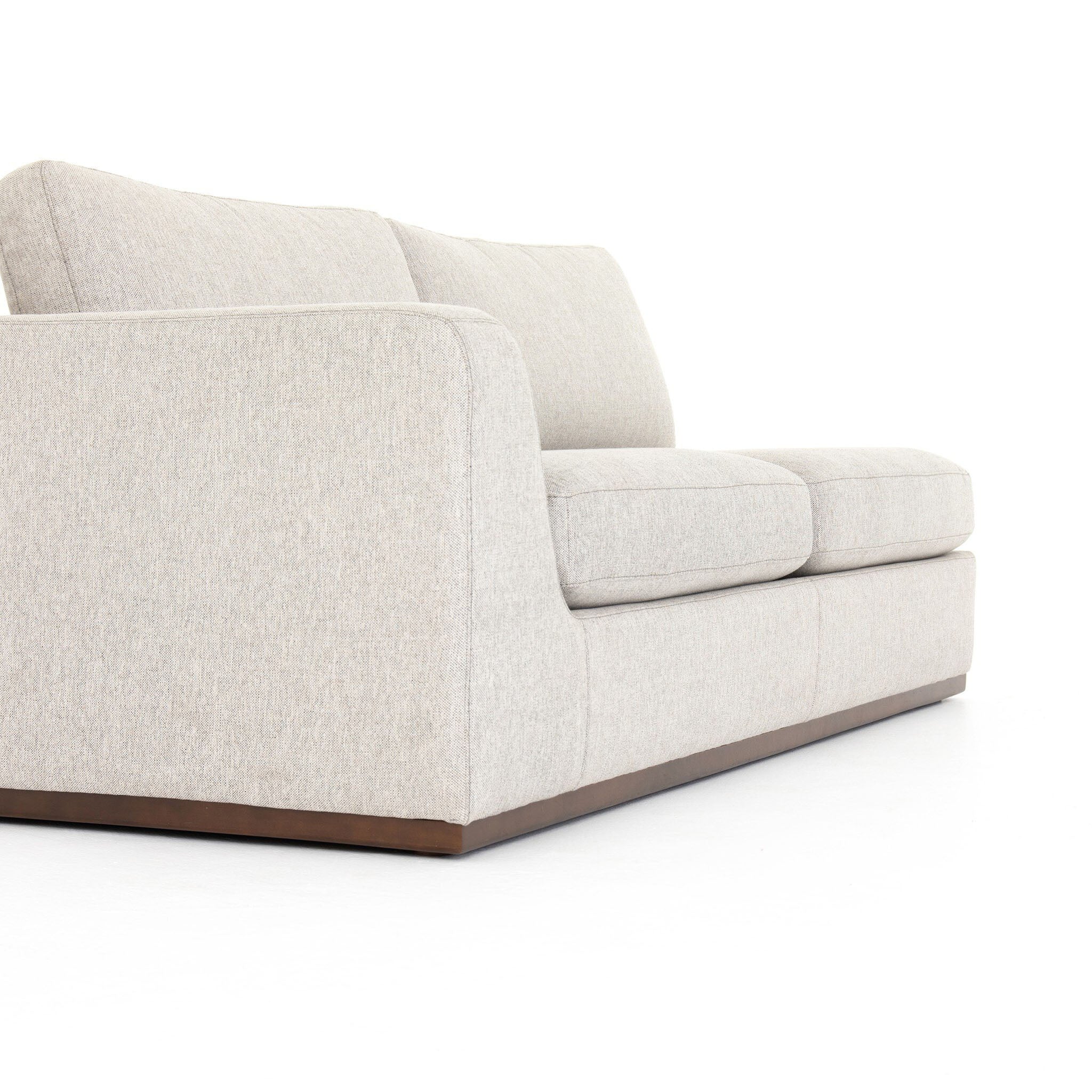 Four Hands Colt 2-Piece Sectional in Aldred Silver with Right Chaise - Addison West